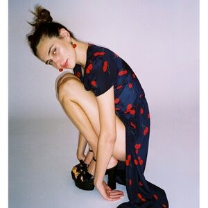 Réalisation Par Iconic, Teale Cherry Dress *as seen on Kaia Gerber*